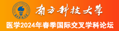 鸡鸡免费黄色视频南方科技大学医学2024年春季国际交叉学科论坛